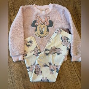 Disney Junior 4T Minnie Mouse set 2 piece outfit girls toddler pink long sleeve
